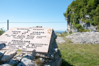 Commemorative stone in honor of the fallen