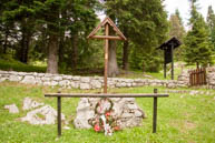 Cross on the cemetery of the Sassari Brigade