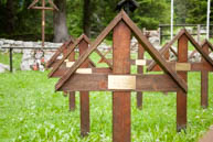 Crosses in memory of the Sassari Brigade