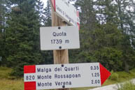 Junction to Malga Verena