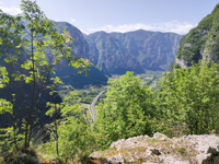 Panorama from the Piovega trail below