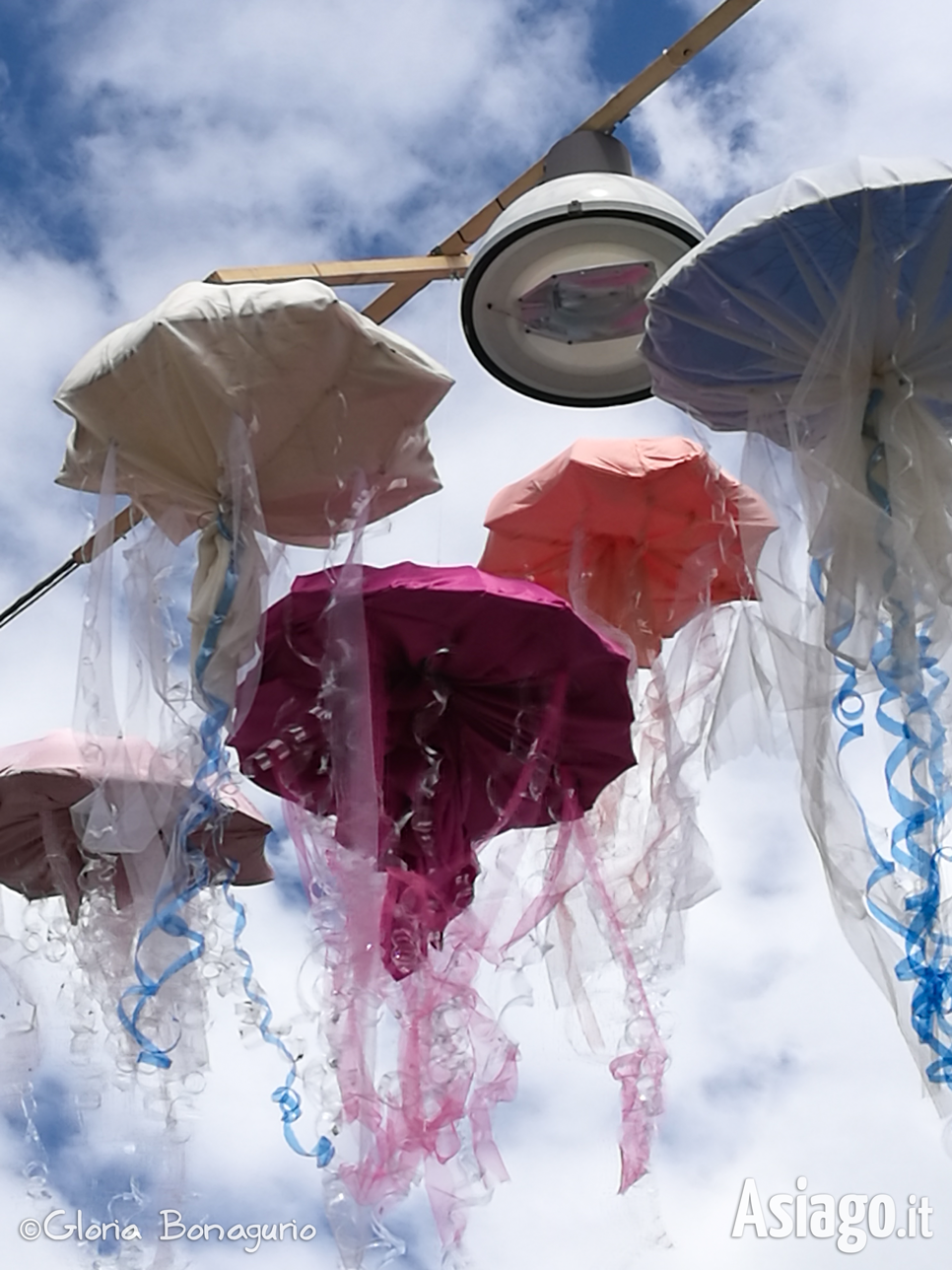 Schwimmende Quallen in den Himmelsfotos von Gloria Balicuatro