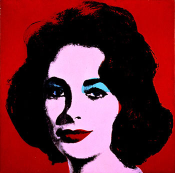 Ritratto di Liz Taylor da parte di Andy Warhol