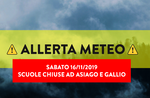 Wetterwarnung - Schulen in den Gemeinden Asiago und Gallien schließen - Plateau der sieben Gemeinden