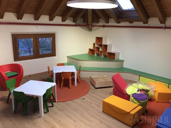 Area bimbi della nuova biblioteca di Asiago