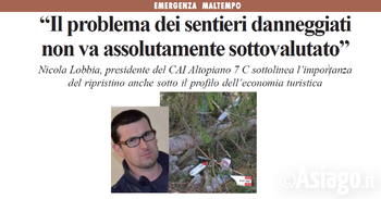 Articolo sentieri Altopiano Articolo sentieri Altopiano