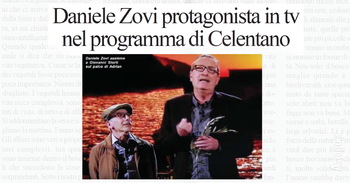 Articolo Zovi in tv