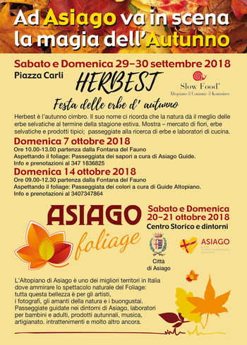 Asiago Foliage 2018 - Herbest - Passeggiate