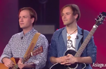 The Blonde Brothers of Sasso di Asiago towards the final of the talent "The Winner Is" with Gerry Scotti