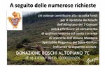 Donazione per il ripristino boschi dell