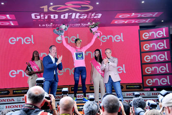 Giro d'Italia: Zaia premia Quintana - Foto di LaPresse/G.M. D'Alberto 