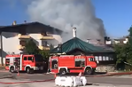 Fire in Gallium: a chalet adjacent to the pizzeria Capanna Bianca goes up in flames