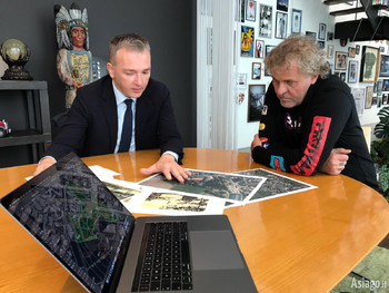 Incontro del sindaco Roberto Rigoni Stern con Renzo Rosso su riqualificazione Parco Millepini di Asiago