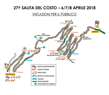 Indicazioni per il pubblico rally del Costo 2018 Indicazioni per il pubblico rally del Costo 2018