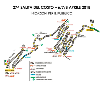 Indicazioni per il pubblico rally del Costo 2018