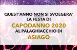 La festa di Capodanno 2020 al Palaghiaccio di Asiago non si farà