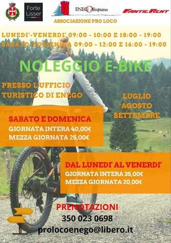 Noleggio E bike Enego
