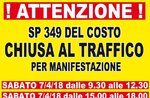 Orari chiusura strade per 27^ Salita del Costo 2018 - Weekend 7-8 aprile 2018