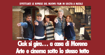 Riprese film Come Fratelli ad Asiago a casa di Moreno Panozzo