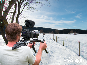 riprese video in corso sull altopiano di asiago