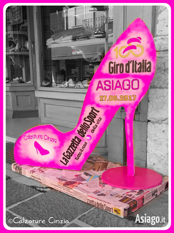 Scarpa in rosa per il Giro d'Italia di Cinzia Calzature