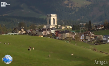 Scena servizio su Altopiano di Asiago da Paesi Che Vai Rai1