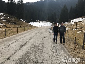 Sella e Rossi sulla strada di Sasso 