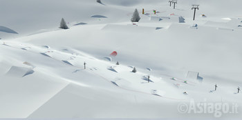 Snowpark in Val Formica - rendering