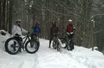 "In the Moonlight" by riding on snow with the Fat Bike 