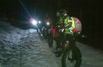 In der Nacht im Schnee mit der legendären Fat Bike