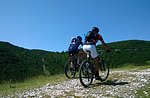 Guided Mountain Bike bicycle outing on Cima Ekar and Valbella