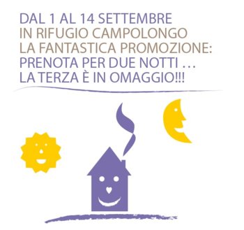 Rifugio Campolongo offerta 3ª notte omaggio