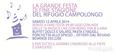 Grande festa di fine stagione al Rifugio Campolongo