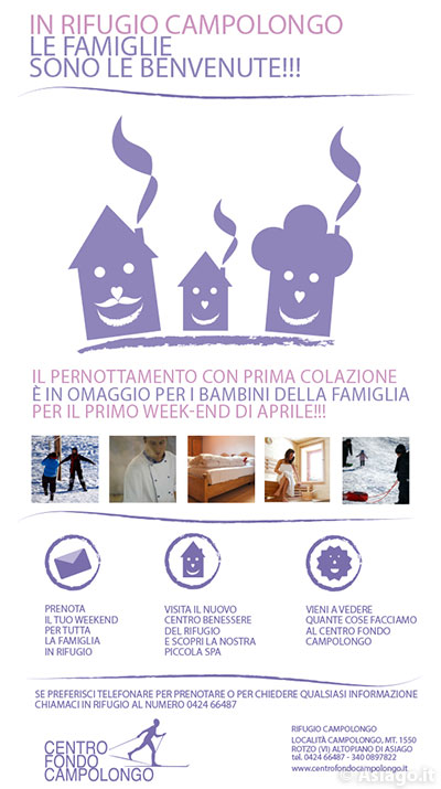 Offerta Rifugio Campolongo per famiglie