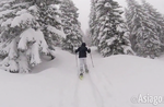 Schneefall vom 29. Februar 2016 auf der Hochebene von Verena, Asiago 