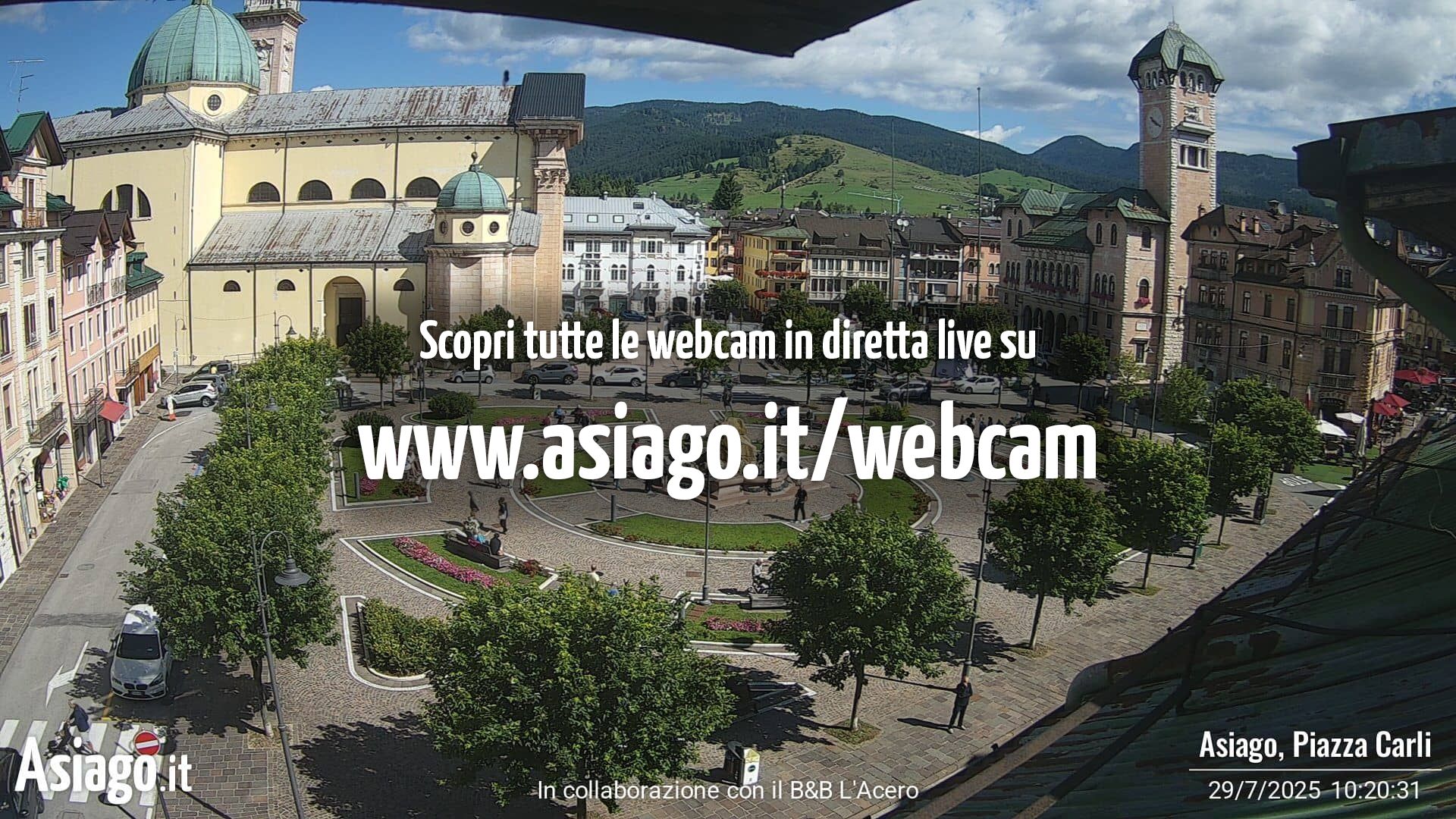 immagine della webcam nei dintorni di Velo d'Astico: webcam Altopiano di Asiago