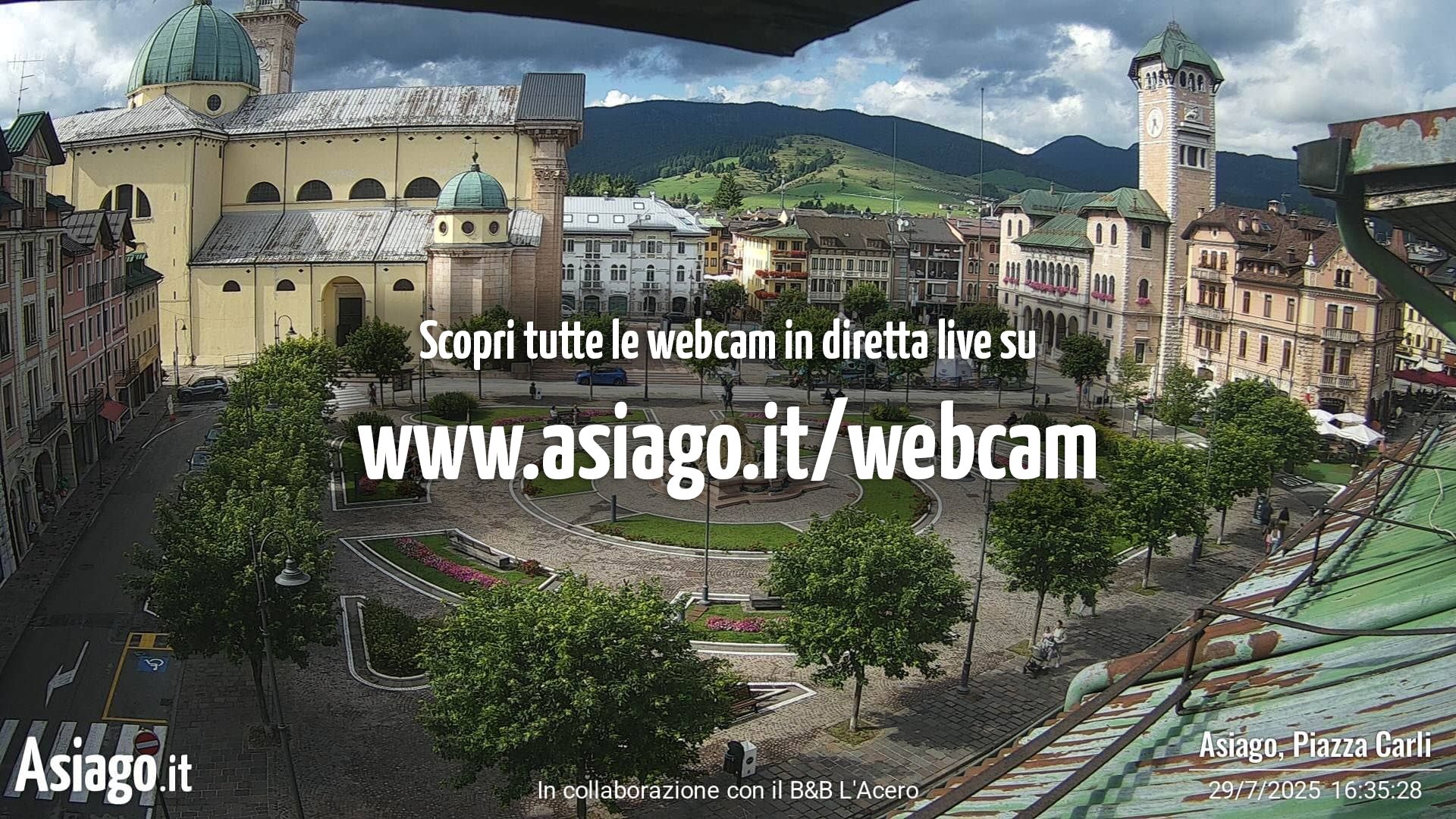 immagine della webcam nei dintorni di Conco: webcam Altopiano di Asiago