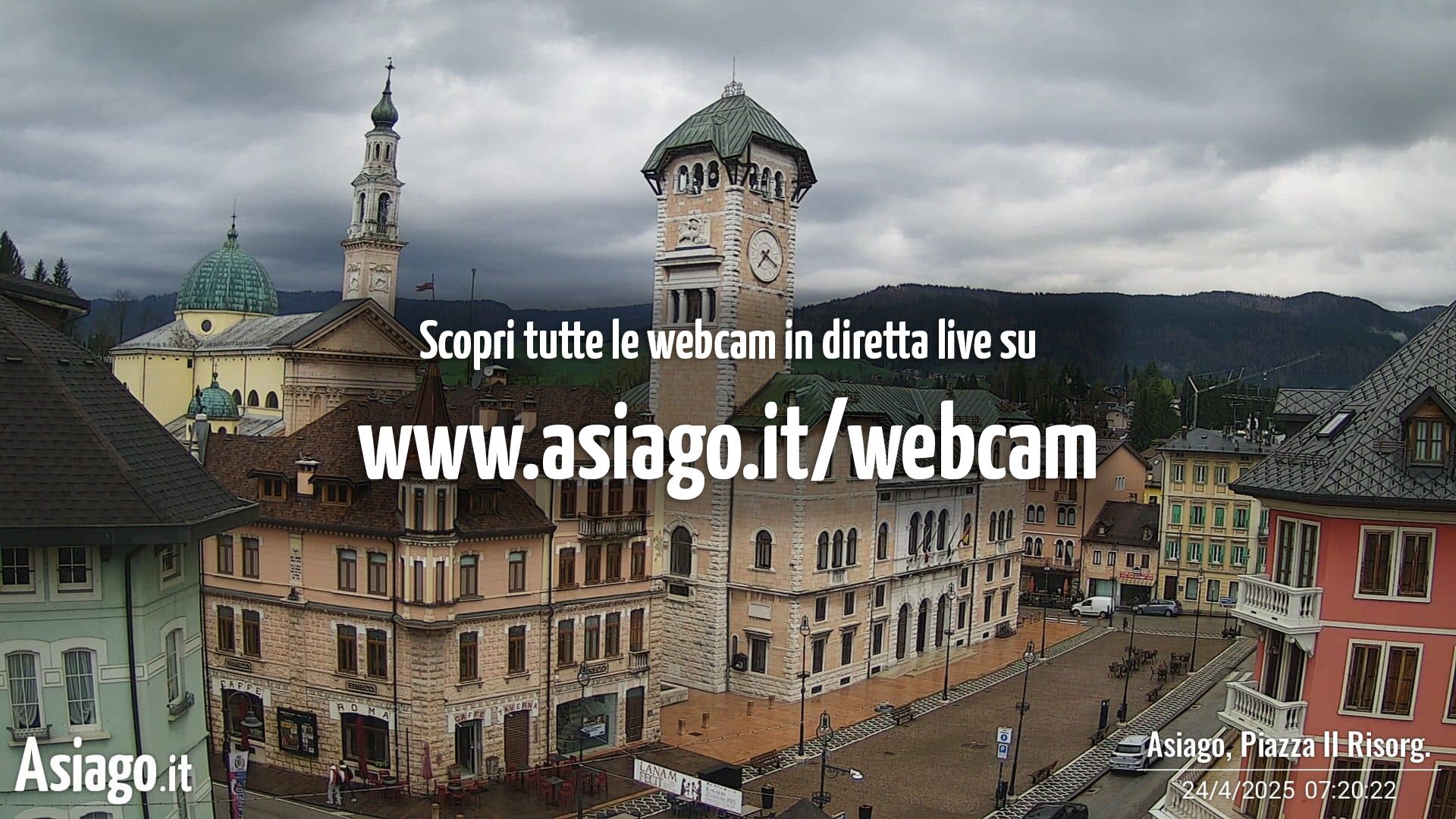 Webcam Asiago centro Piazza Risorgimento