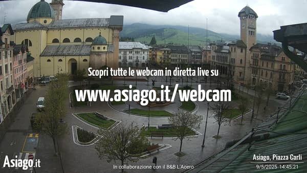 Webcam live Piazza Carli Asiago
