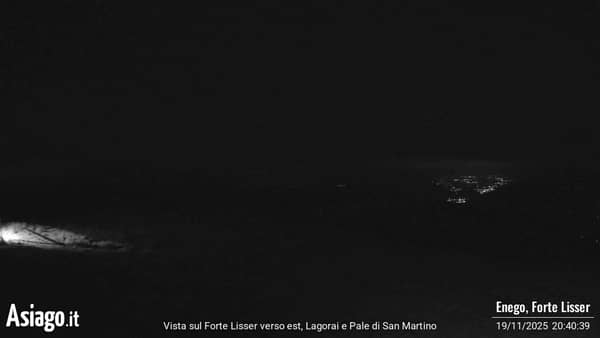 Webcam live Forte Lisser, Lagorai, Pale di San Martino