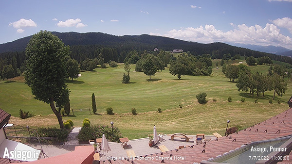 Webcam live Golf Asiago - Hotel Villa Bonomo