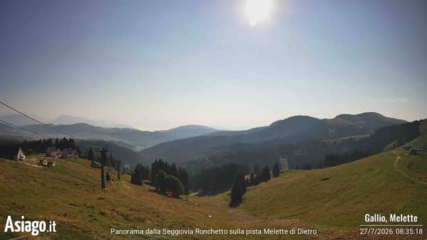 Webcam live Le Melette 3 seggiovia Ronchetto e pista Melette di Dietro