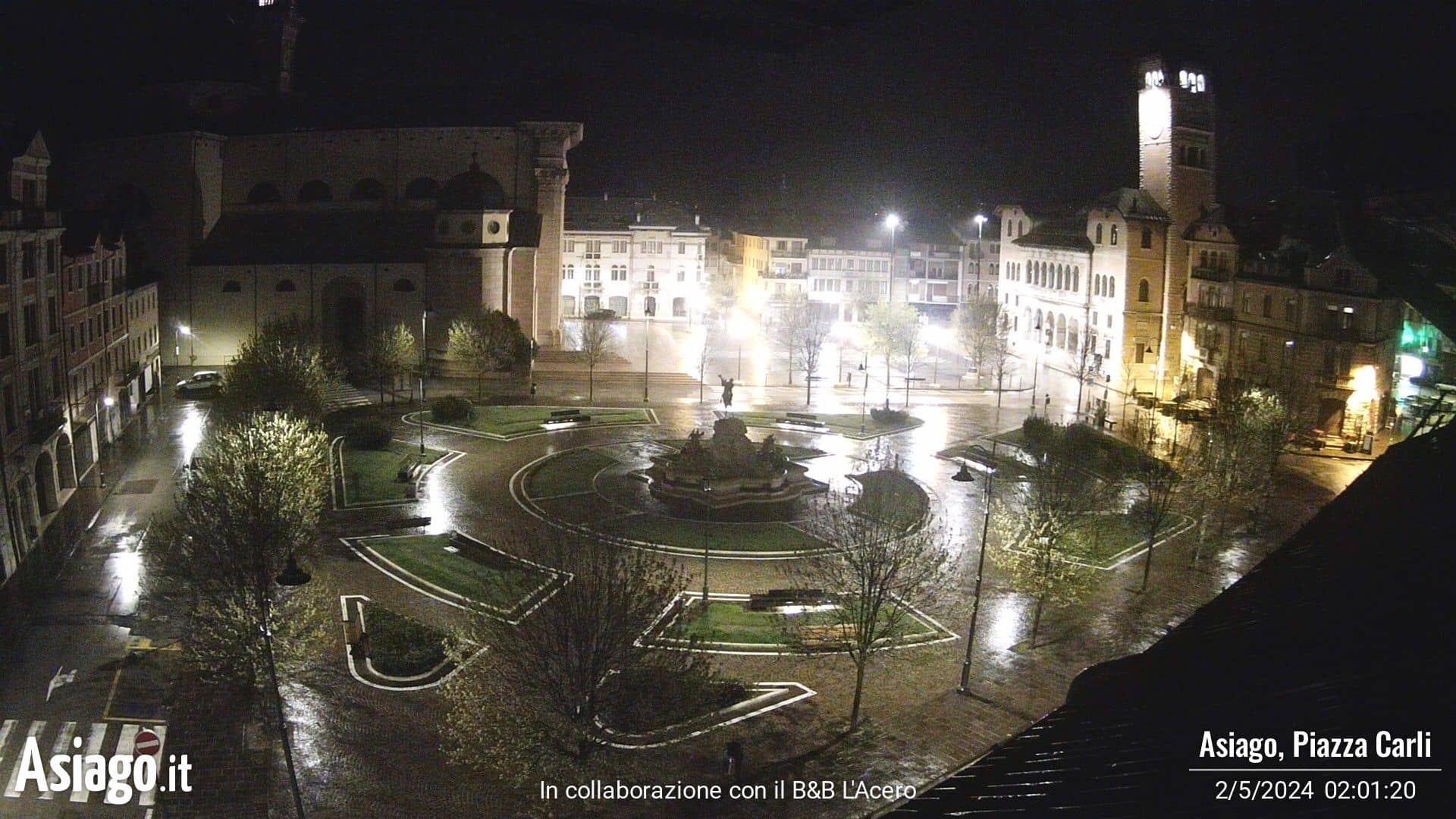 Webcam con vista su Piazza Carli ad Asiago
