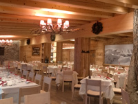 Lerchen, la Sala ristorante del Rifugio