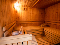 La sauna finlandese della Spa di Villa Ciardi