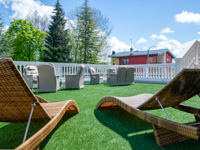 L'ampio solarium relax di Villa Ciardi