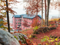 Vista Villa Tabor d'autunno