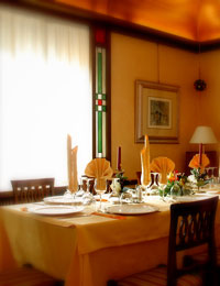 Sala da pranzo hotel alpi