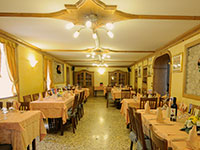 Sala ristorante albergo valbella