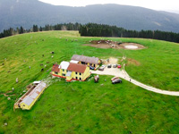 Vista aerea della Malga Dosso di Sotto Altopiano di Asiago